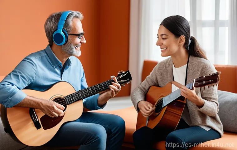 음악테라피사 직무 변화 - The Evolution of Music Therapy: From Acoustic Connection to Digital Reach**

"A split image depictin...